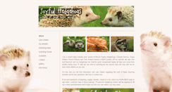 Desktop Screenshot of joyfulhedgehogs.com